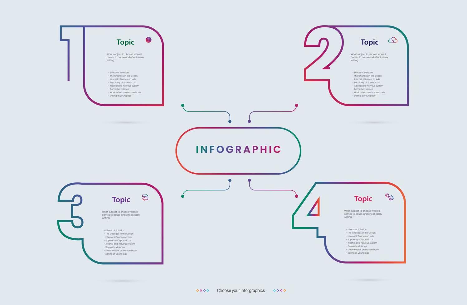 steps of Infographic Levels design for presentation and set of option banners design vector