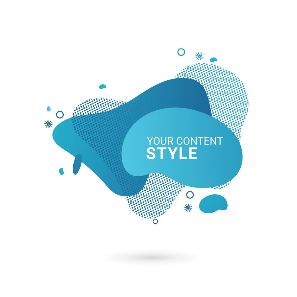 colorful set of Abstract modern graphic elements. Dynamical colored forms and line. Gradient abstract banners with flowing liquid shapes. Template for the design of a banner for presentation vector