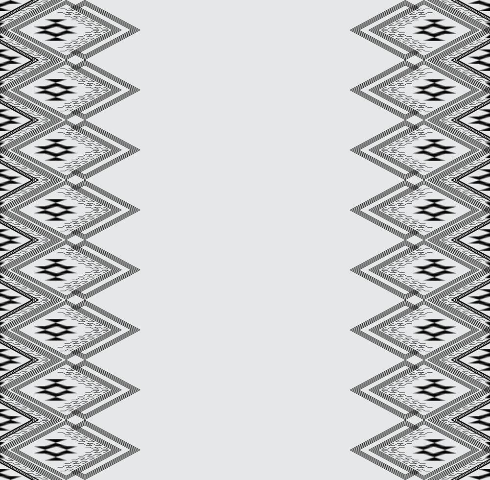 Geometric ethnic texture embroidery design with Dark Blue background design, skirt,carpet,wallpaper,clothing,wrapping,Batik,fabric,sheet white,yellow and pink triangle shapes Vector, illustration vector