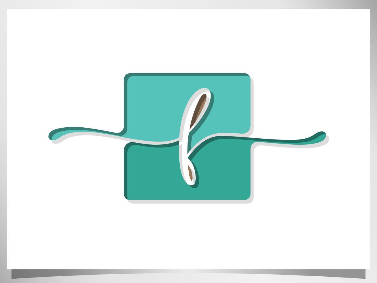 creative Signature logo design. handwriting monogram Logo design isolated square Vector Illustration