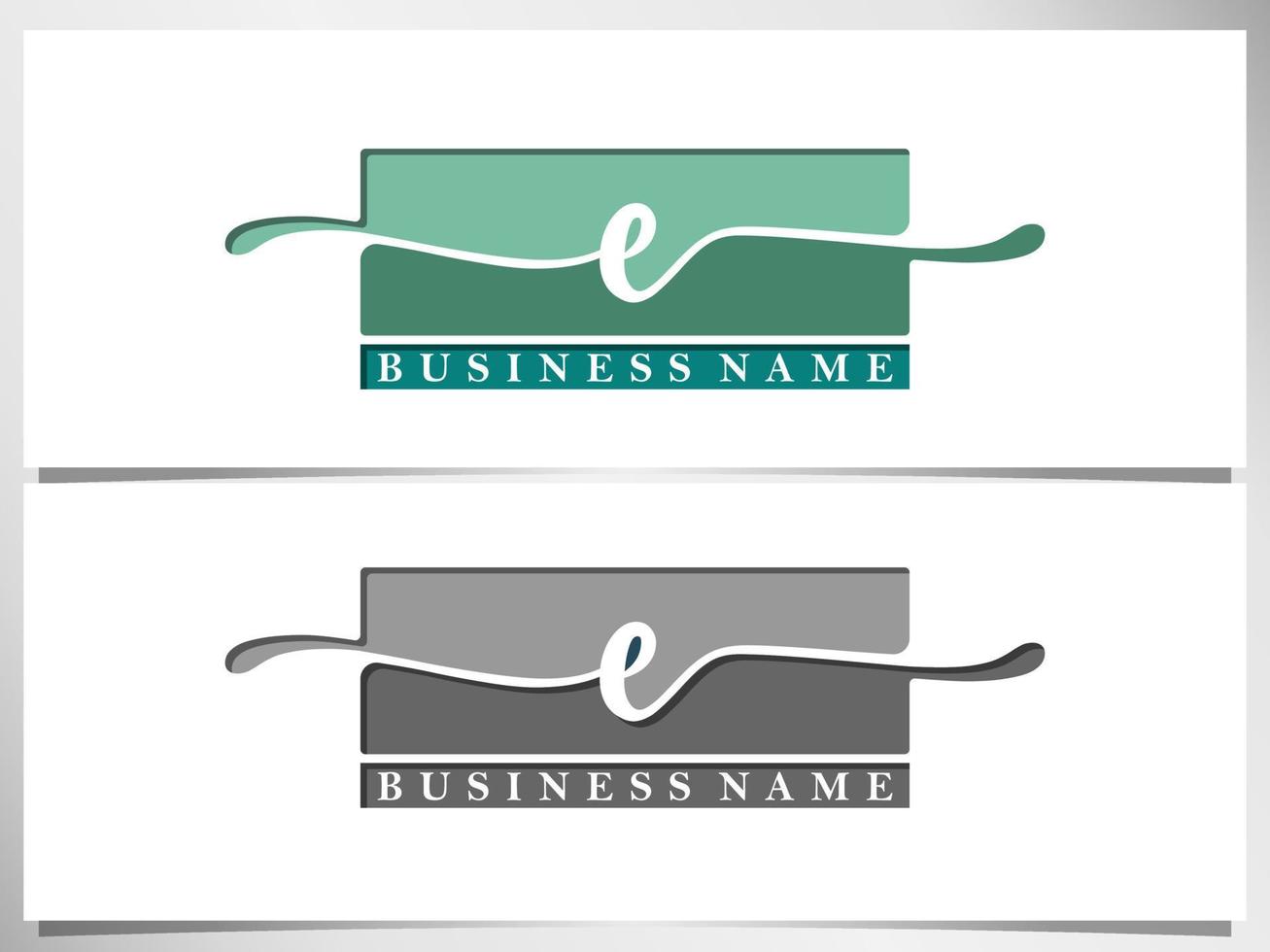 creative Signature logo design. handwriting monogram Logo design isolated square Vector Illustration