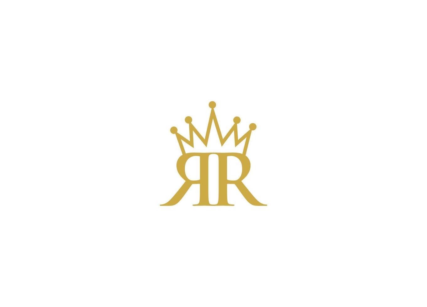 diseño de logotipo de letra rr con plantilla de icono de vector moderno creativo