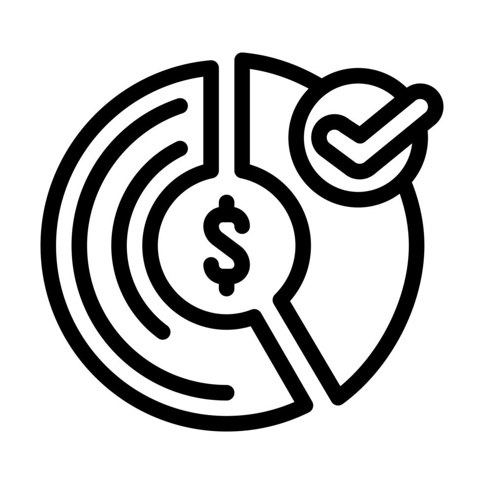 schedule compliance line icon vector illustration