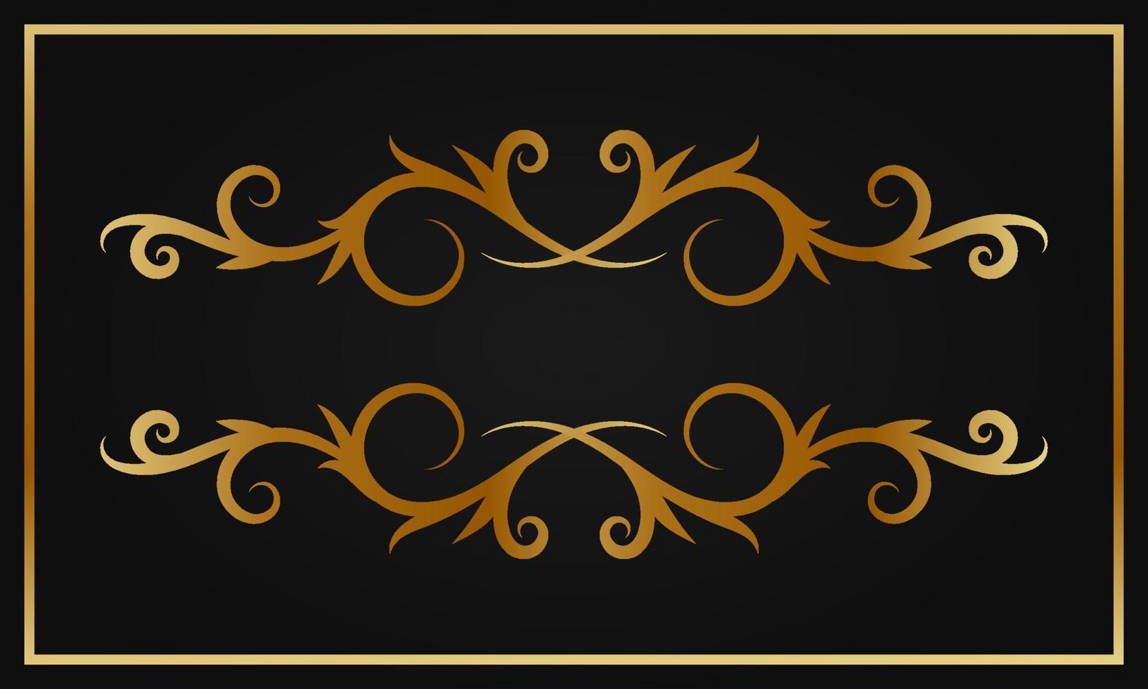 decorative vector border gold decoration 01 8097022 Vector Art at Vecteezy