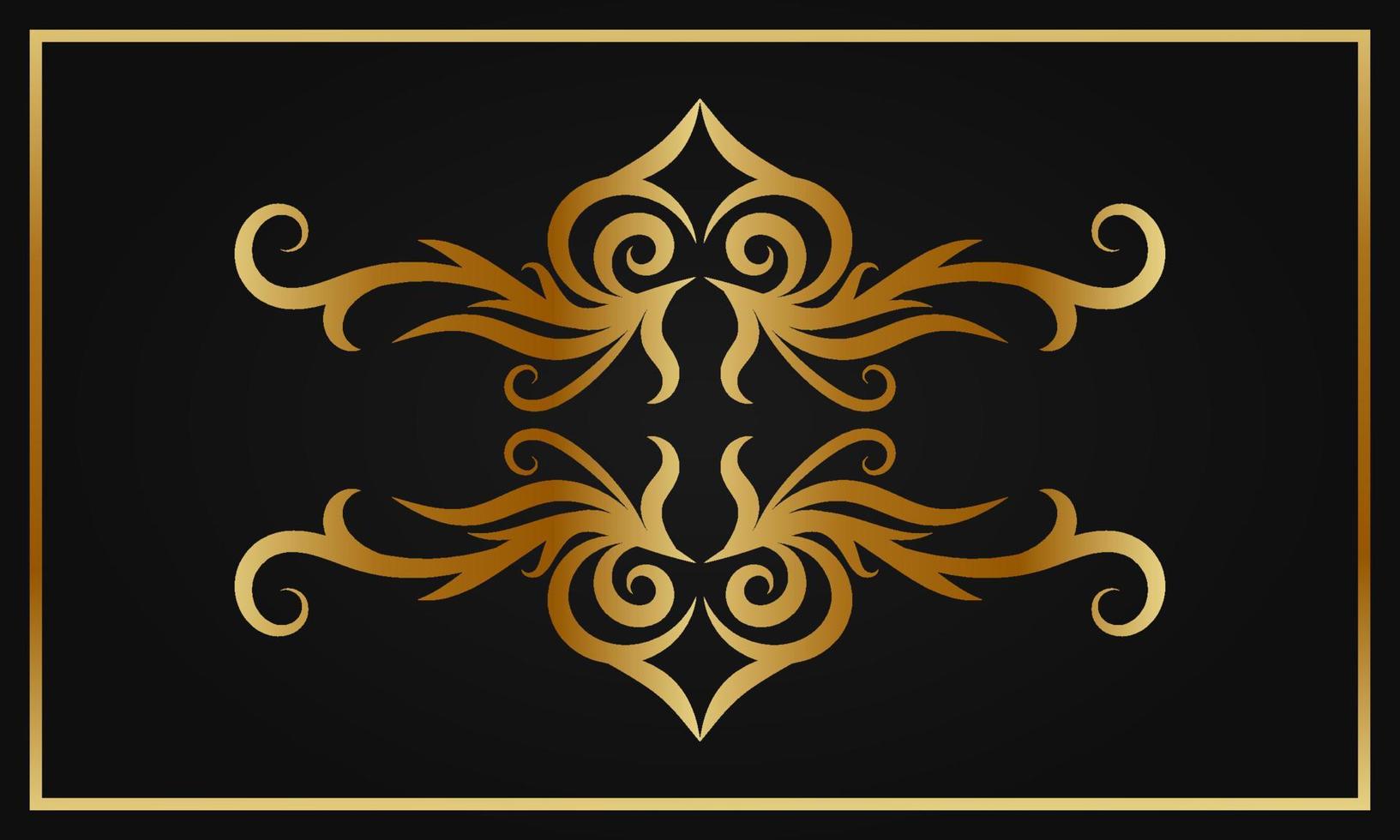 decorative vector border gold decoration 03