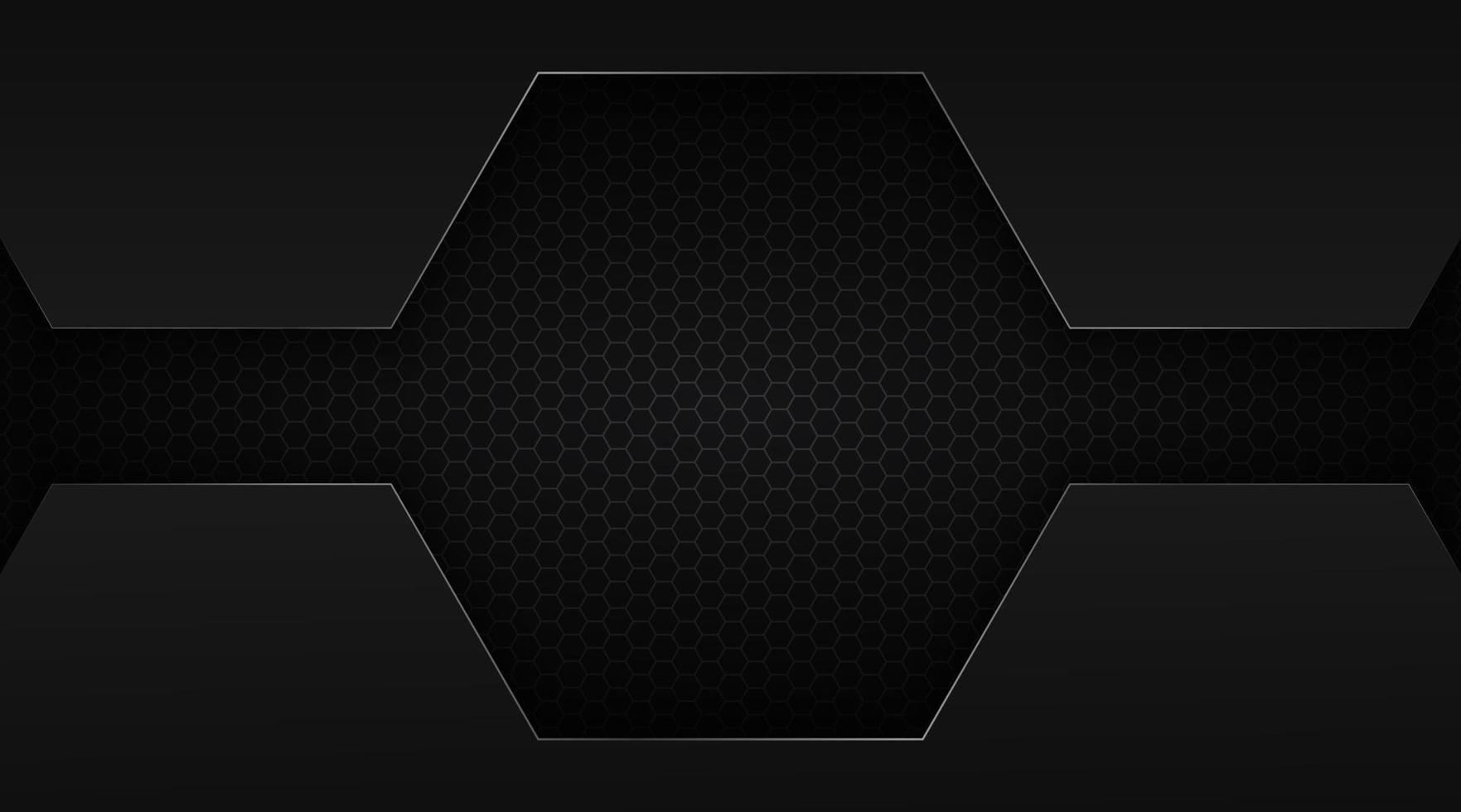 modern background, dark hexagonal space vector