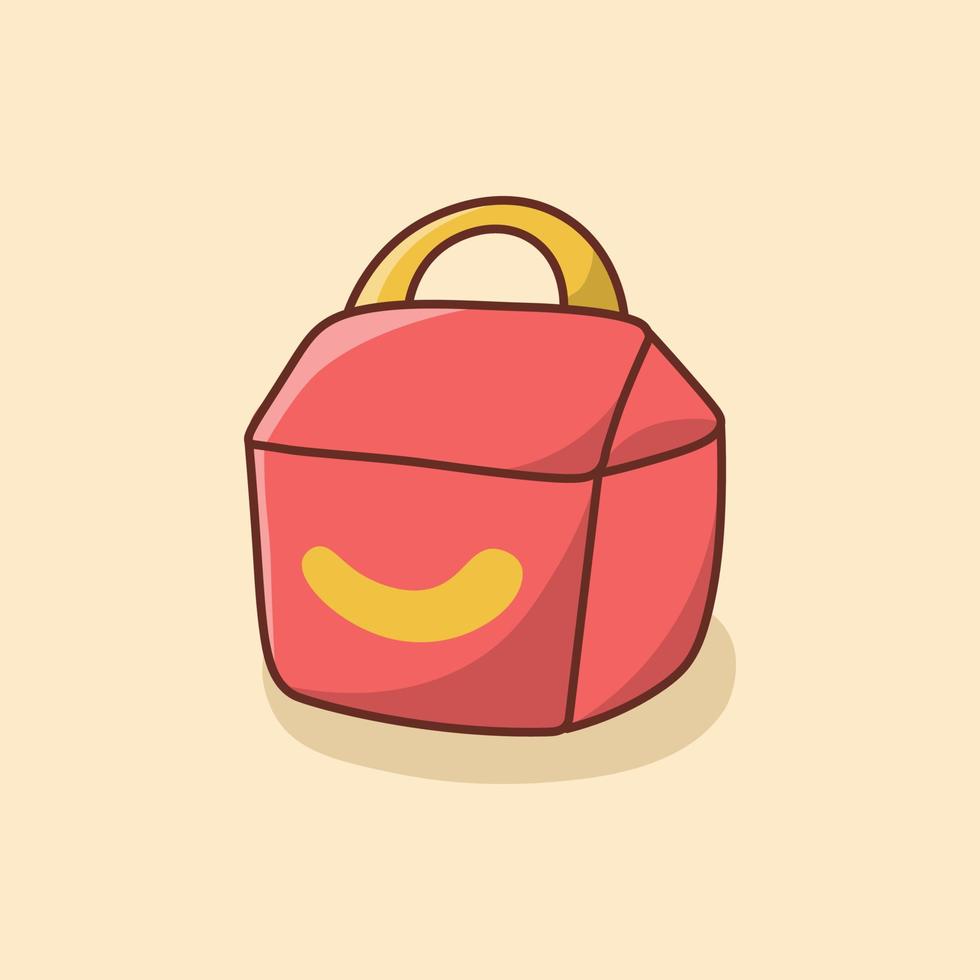Fast Food Box Vector Illustration