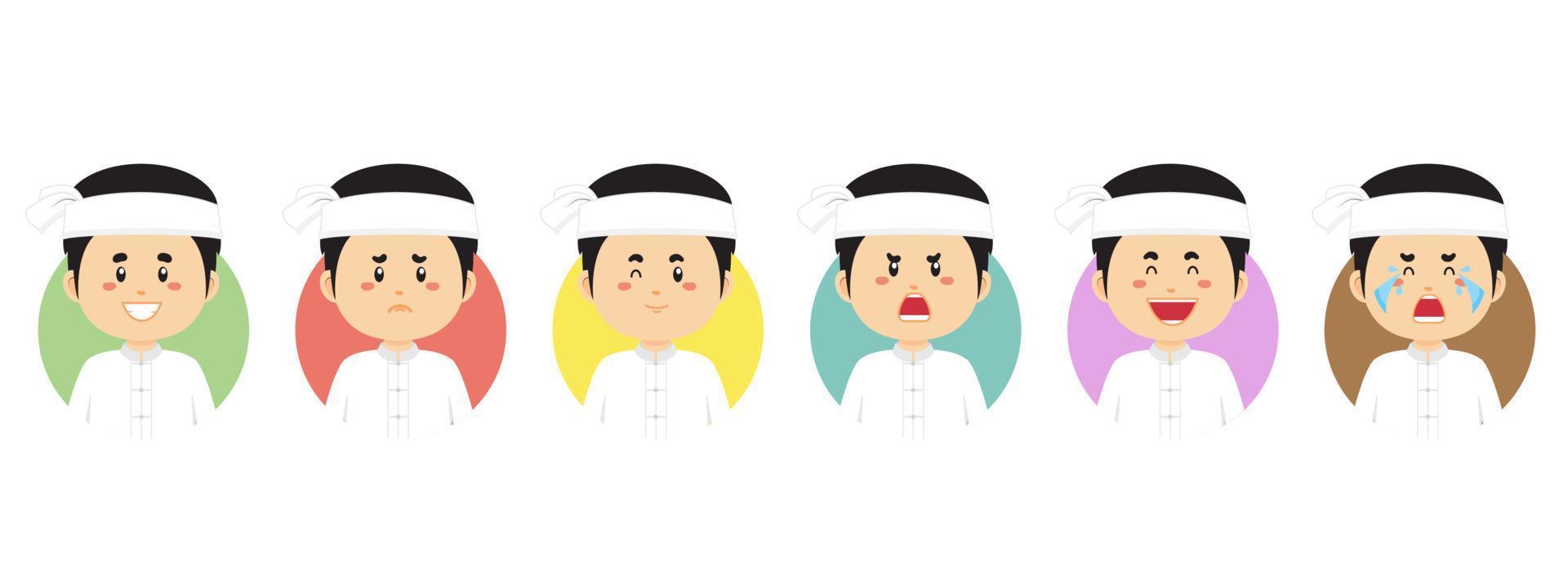 Myanmar Avatar with Various Expression vector