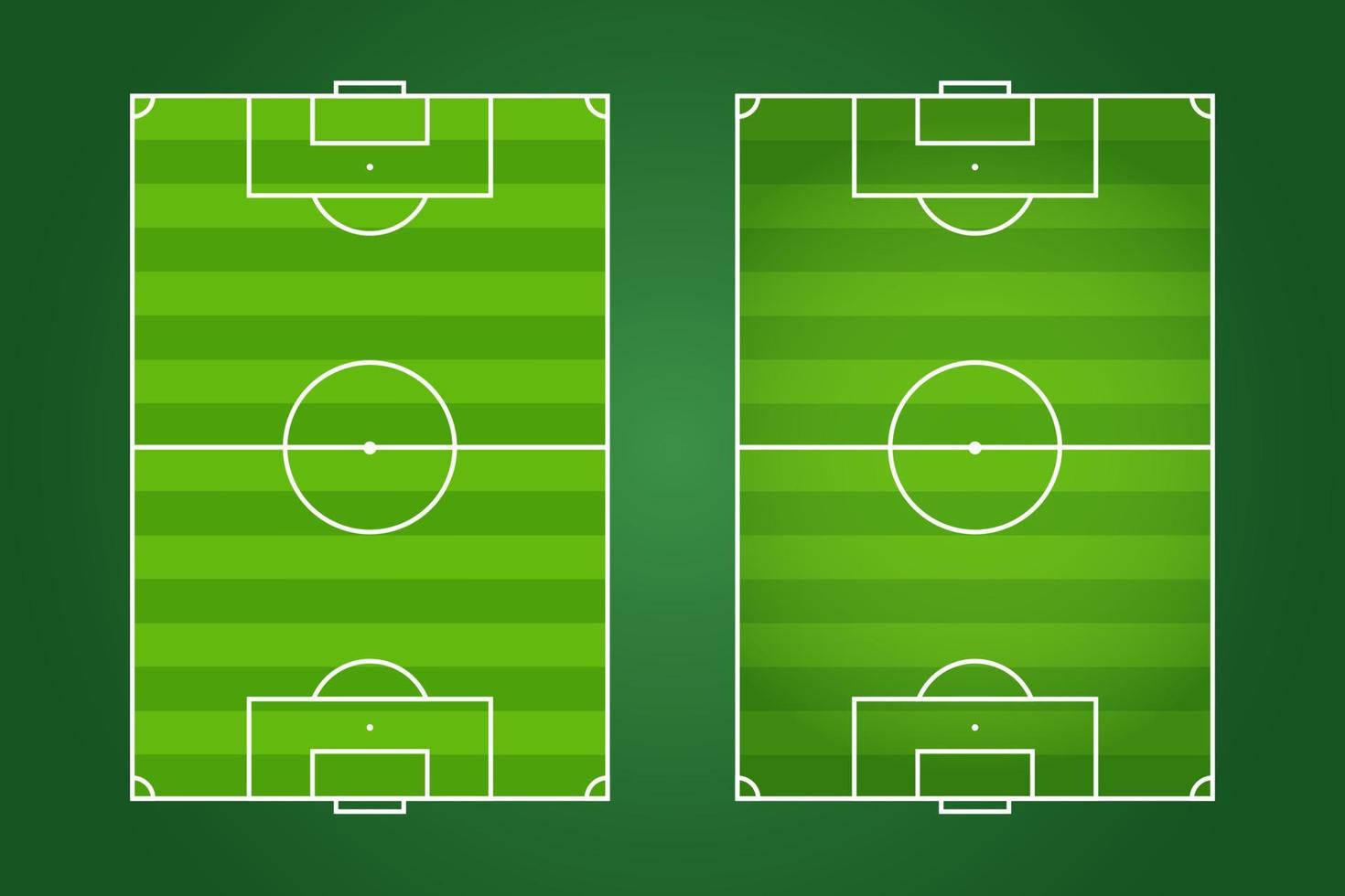 diseño plano de campo de fútbol, ilustración gráfica de campo de fútbol, vector de cancha de fútbol y diseño.