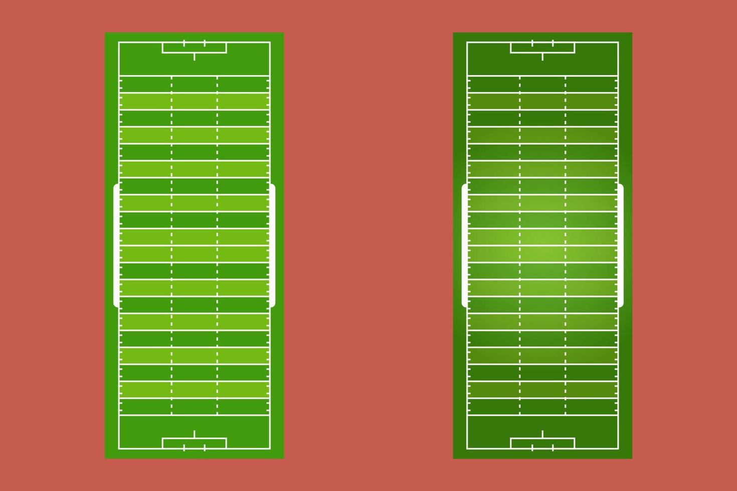 American football court flat design, football field graphic illustration, Vector of American football court and layout.