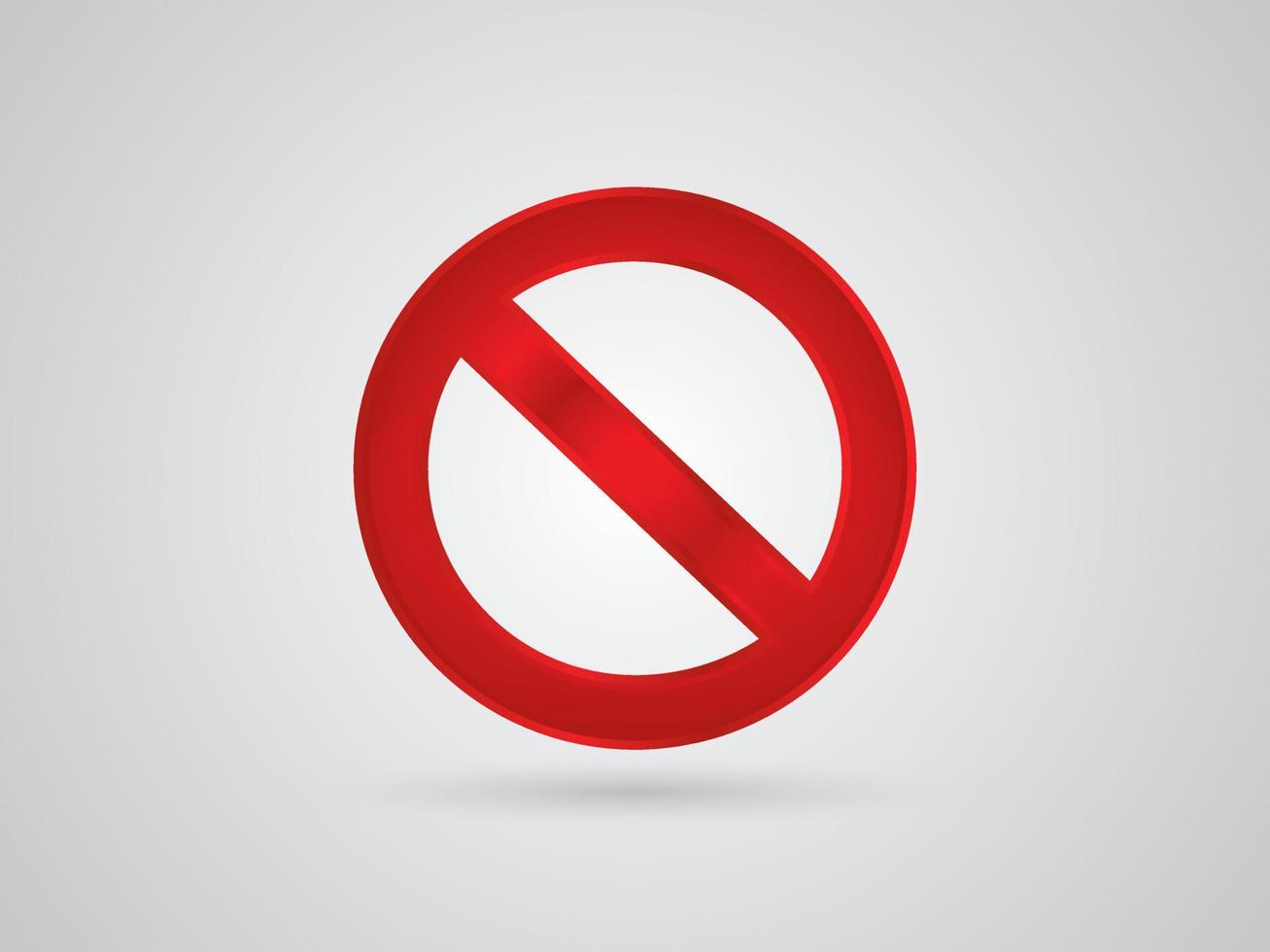 Prohibiting sign. Do not enter a road sign with a red crossed circle. prohibition sign icon flat design style. No Sign Vector, vector