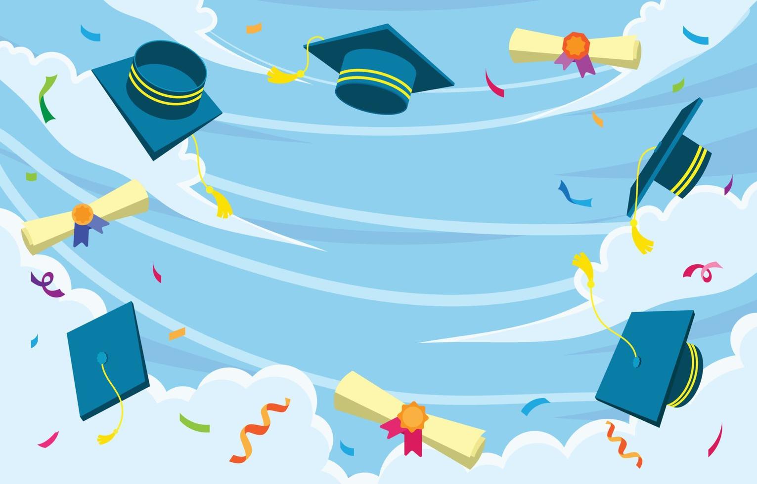 concepto de celebración de graduación vector