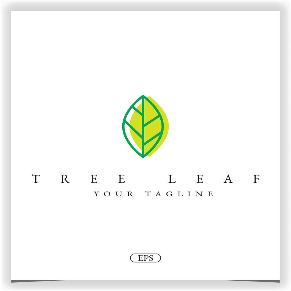 tree leaf logo premium elegant template vector eps 10