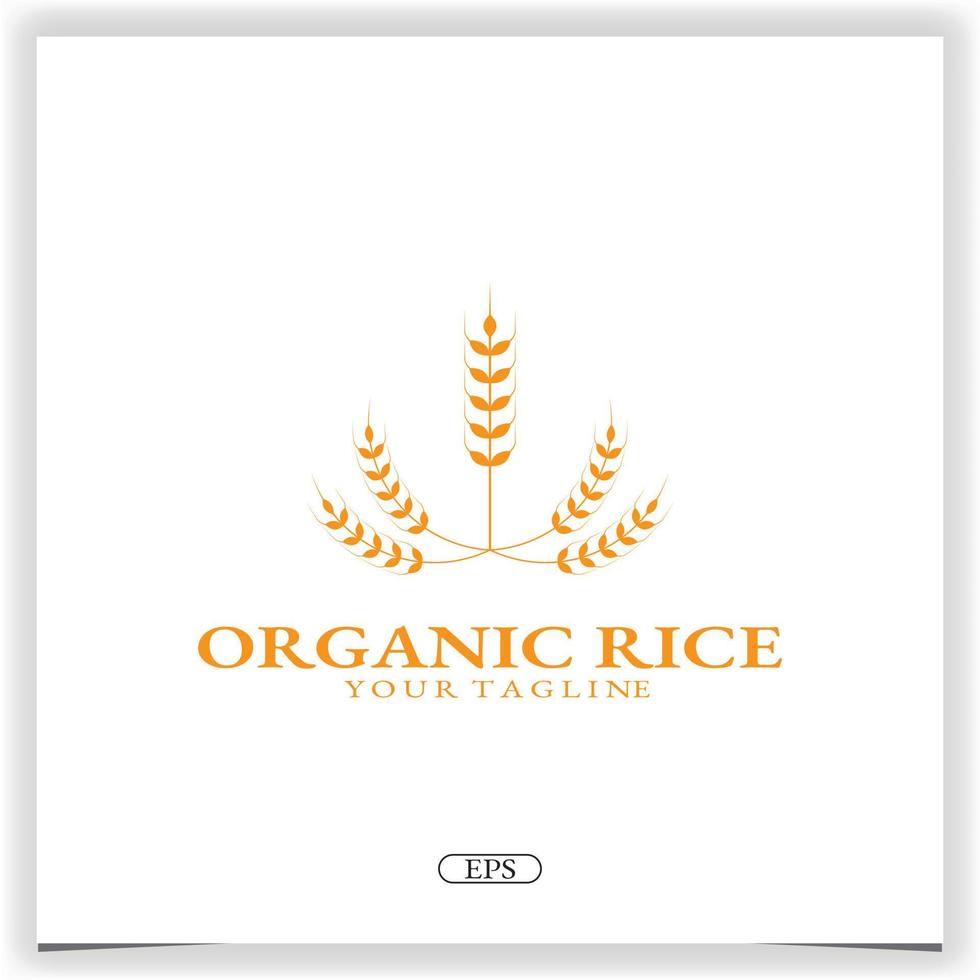 wheat logo premium elegant template vector eps 10