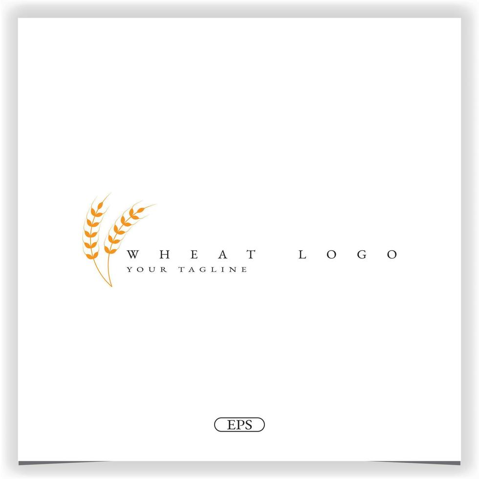 wheat logo premium elegant template vector eps 10