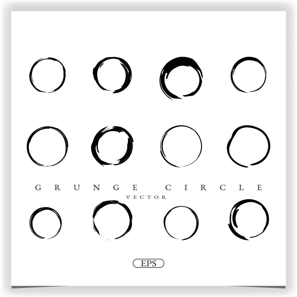 grunge circle vector best for logo template