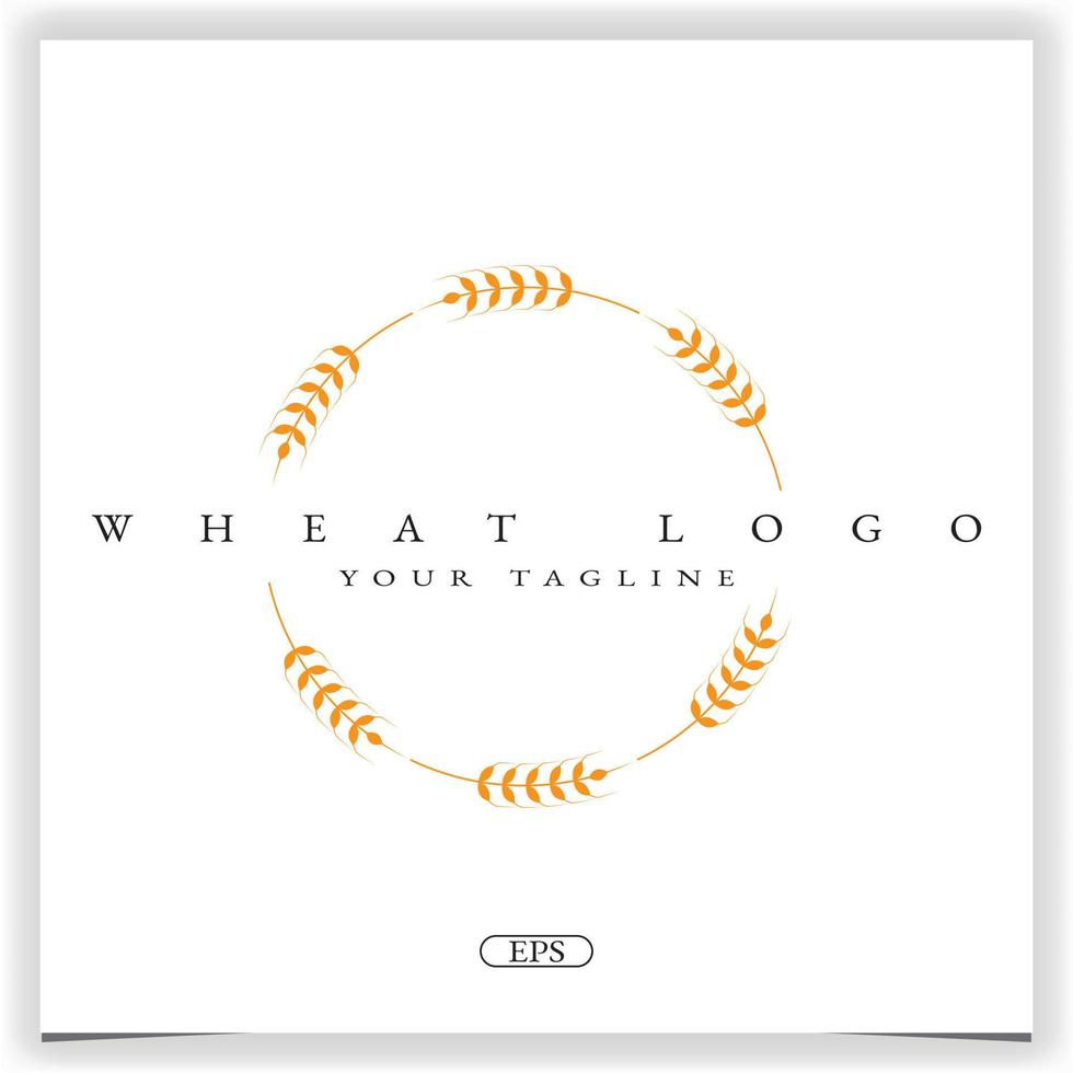 wheat logo premium elegant template vector eps 10