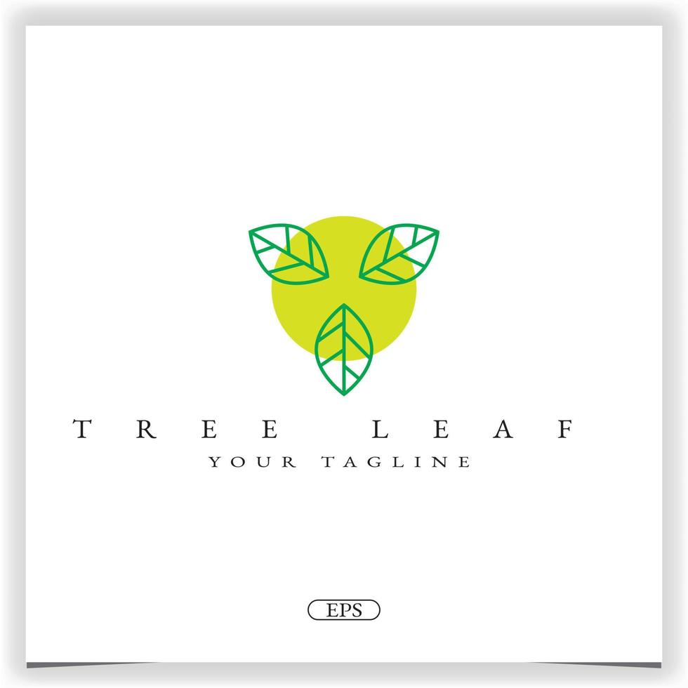 tree leaf logo premium elegant template vector eps 10