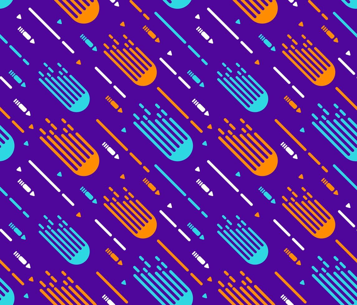 Seamless pattern memphis style.Abstract shapes ornament.Concept of design of ornaments for fabric, paper. Flat illustration vector. vector