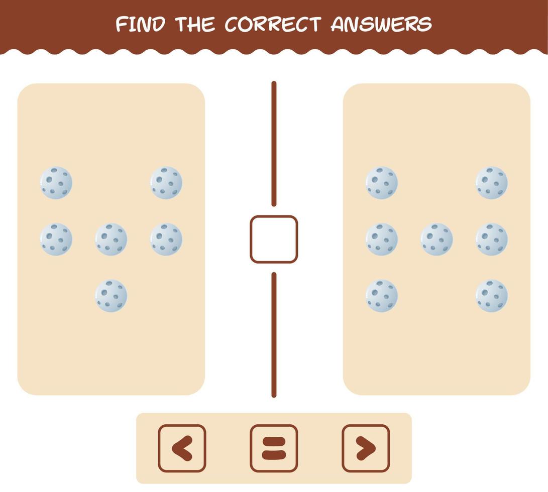 Find the correct answers of cartoon moon. Searching and Counting game. Educational game for pre shool years kids and toddlers vector