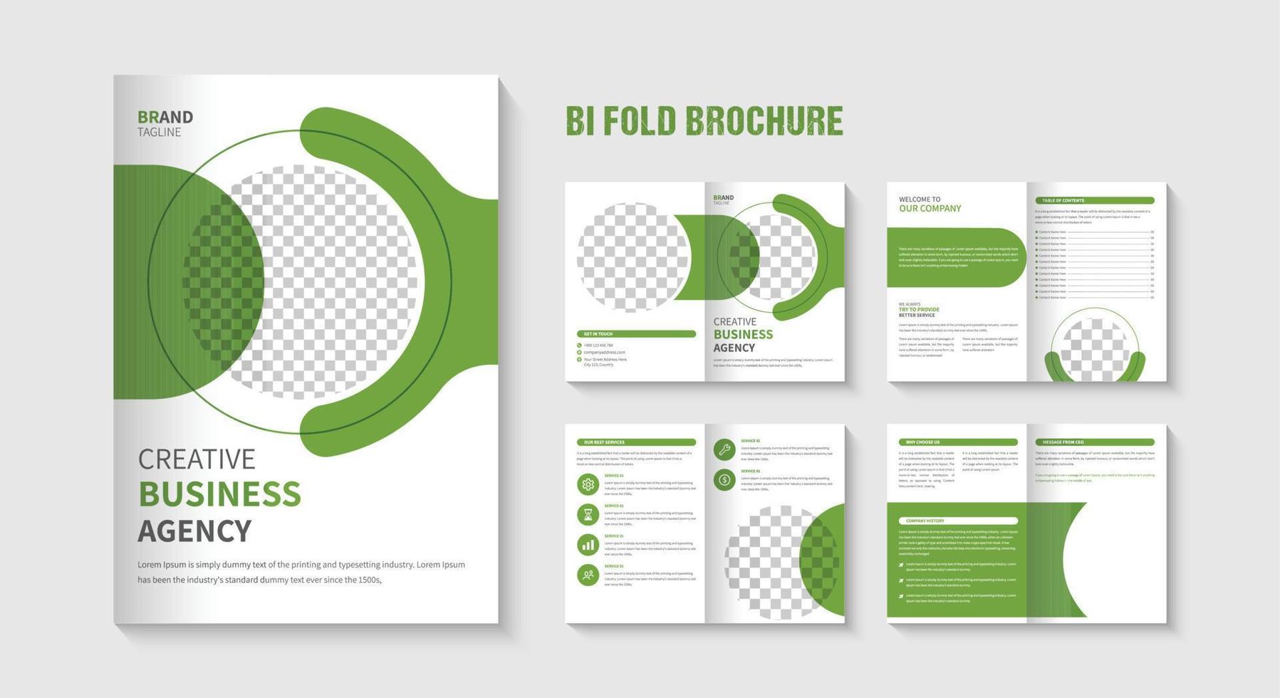 diseño de plantilla de folleto de perfil de empresa diseño de folleto de negocio corporativo moderno creativo vector