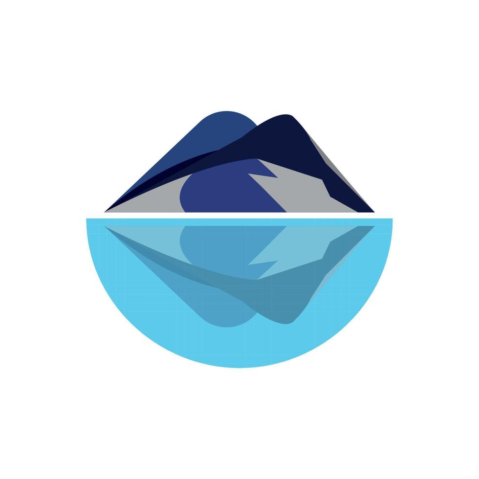 Mountain icon Logo vector