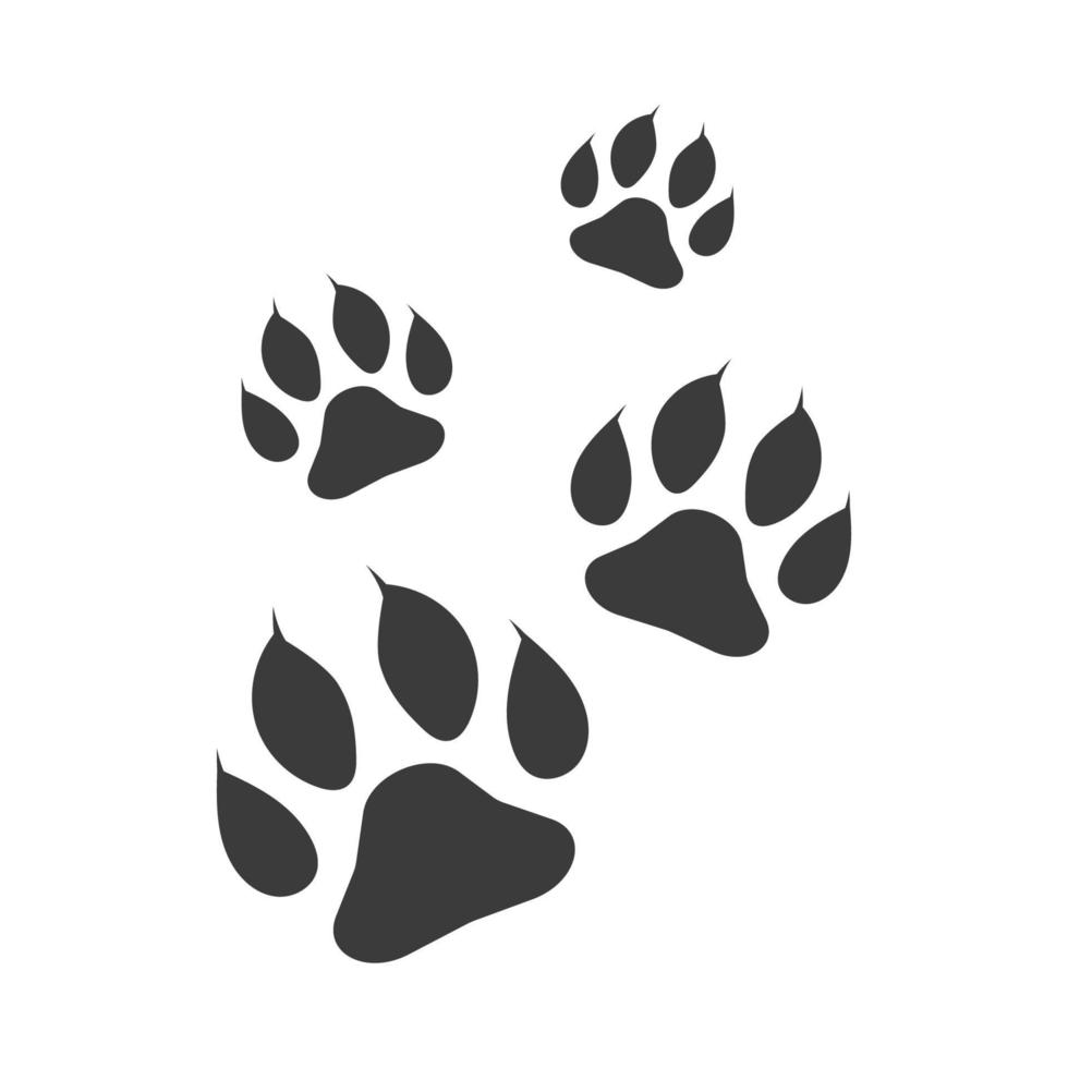 Paw Logo design vector illustration design template