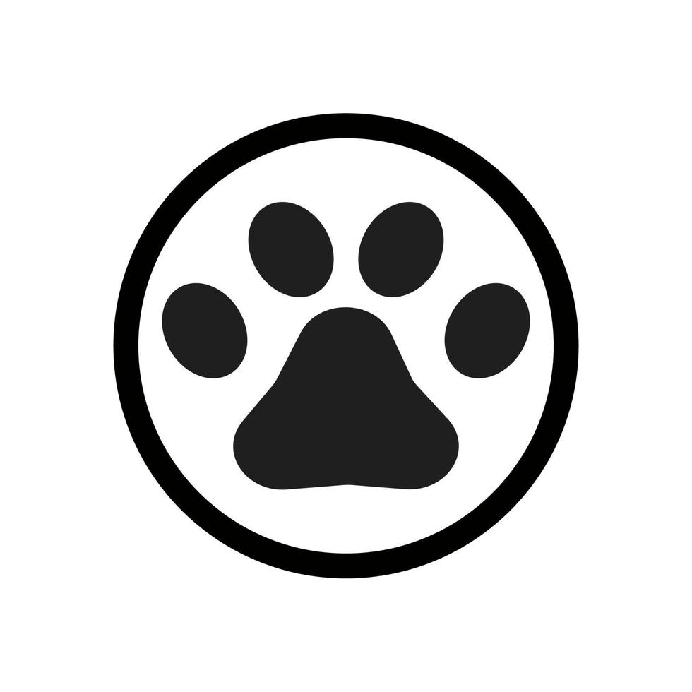 Paw Logo design vector illustration design template