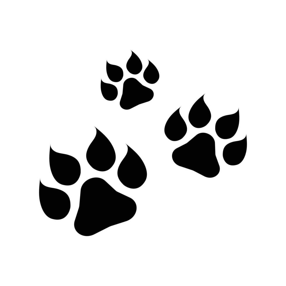 Paw Logo design vector illustration design template