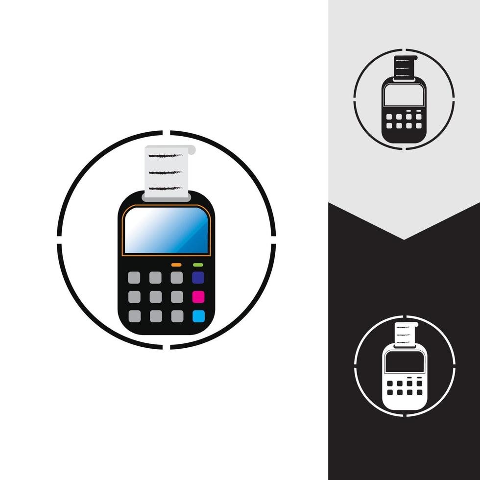 máquina de tarjeta de crédito. cajero automático por dinero. ilustración de terminal de pago vector