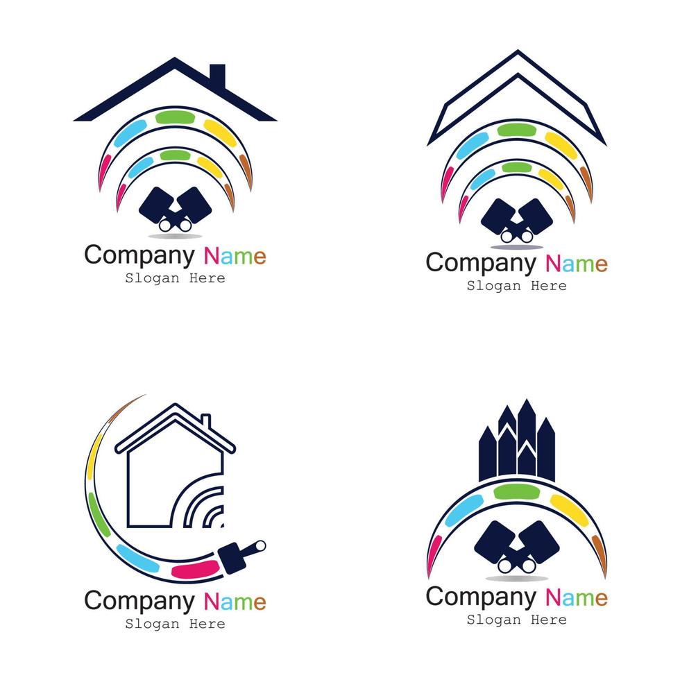 BUILDING PAINT VECTOR LOGO ICON