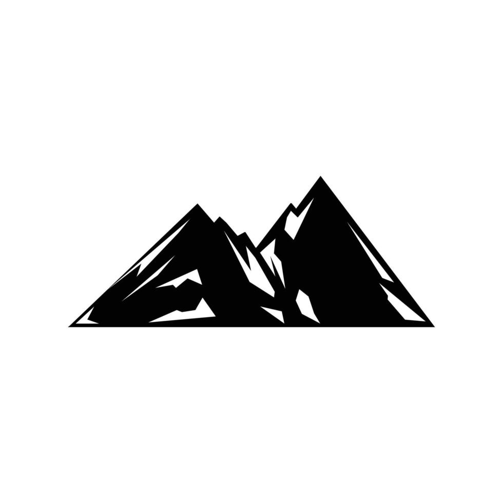 logotipo de icono de montaña vector