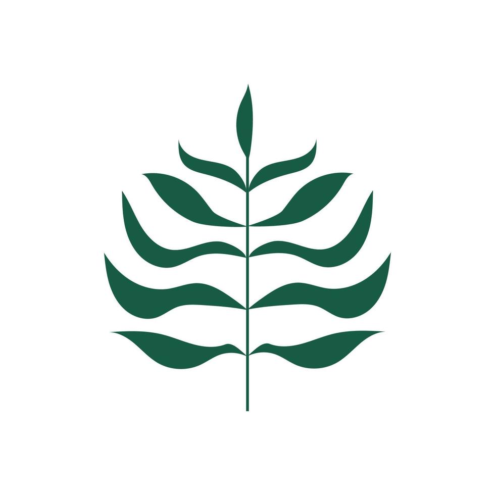 Logos of green Tree leaf ecology nature element vector