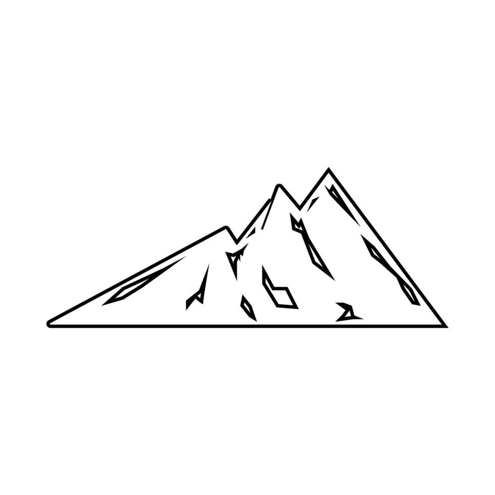 Mountain icon Logo vector