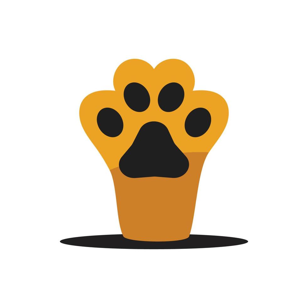 Paw Logo design vector illustration design template