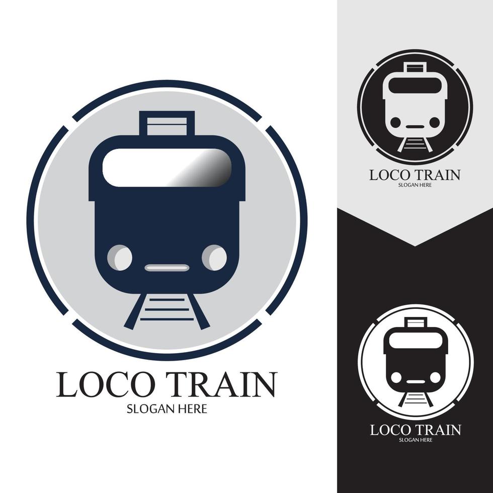 Train icon vector background