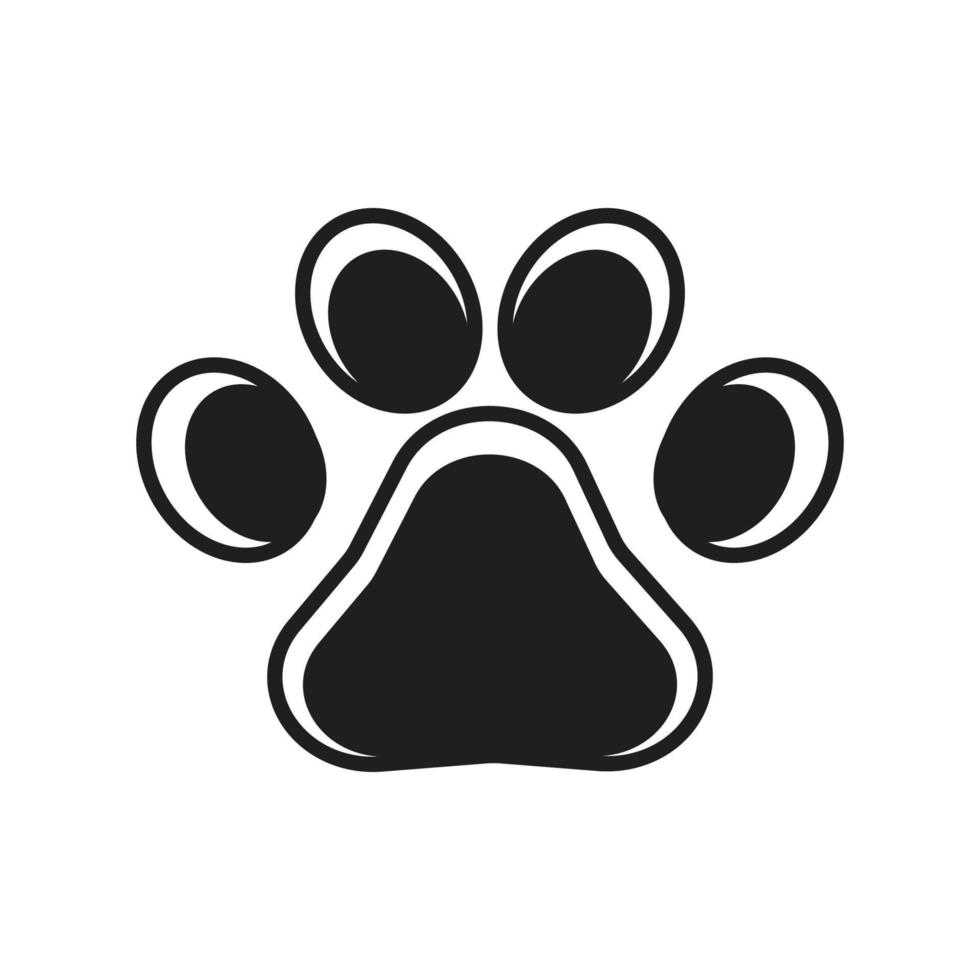 Paw Logo design vector illustration design template