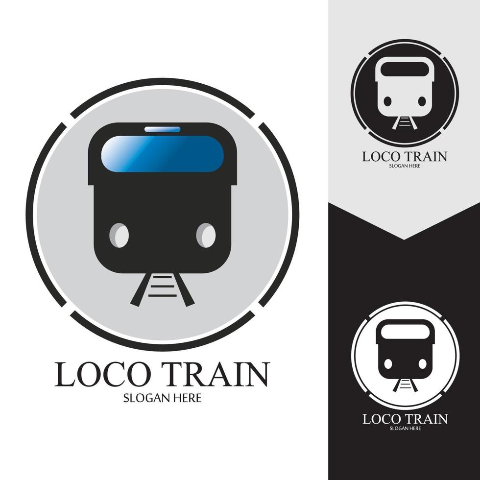 Train icon vector background