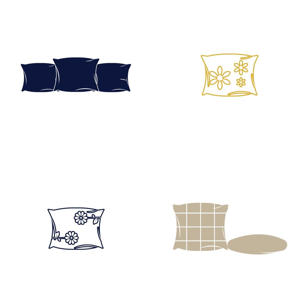 Pillow Logo Vector Icon template