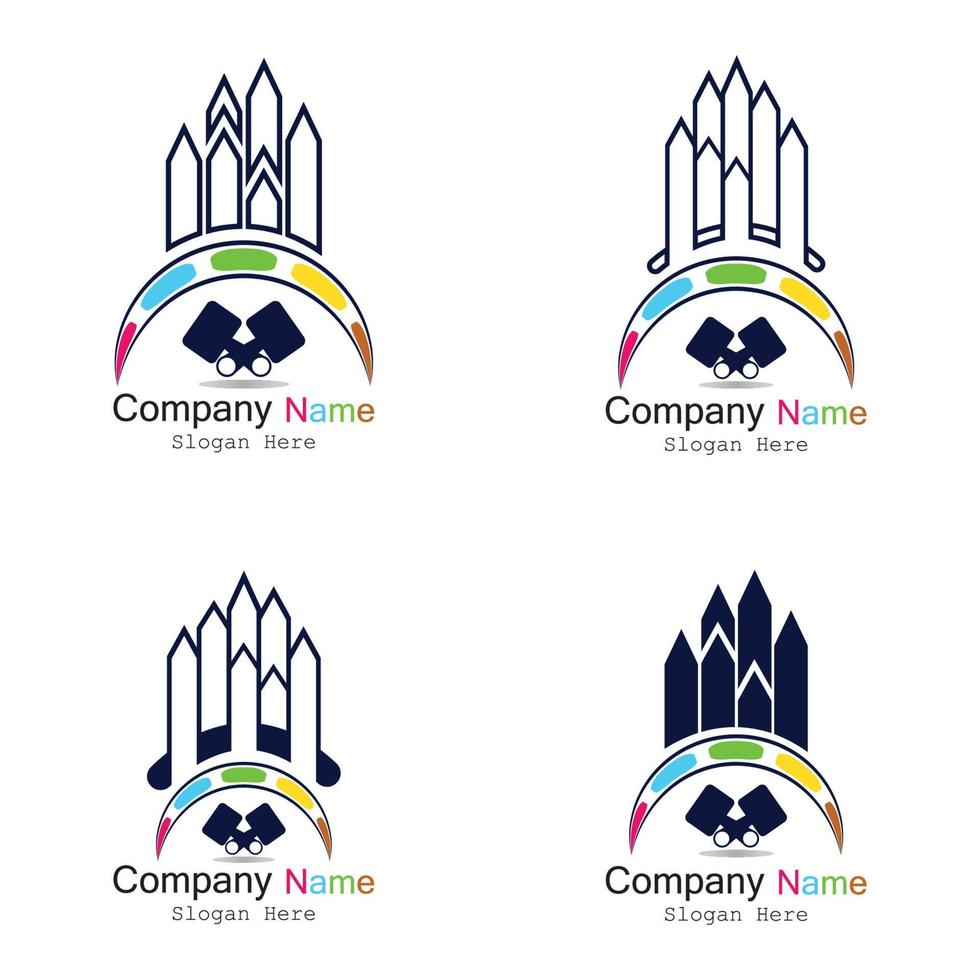 BUILDING PAINT VECTOR LOGO ICON