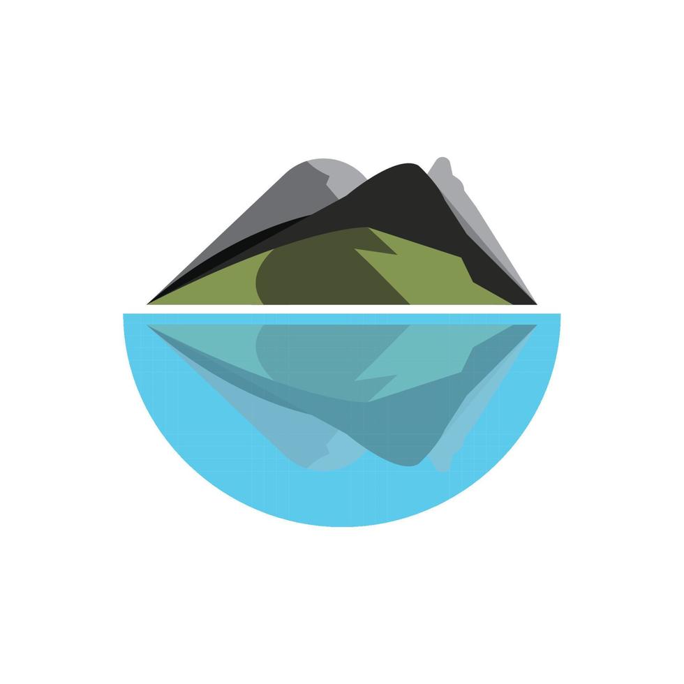 Mountain icon Logo vector