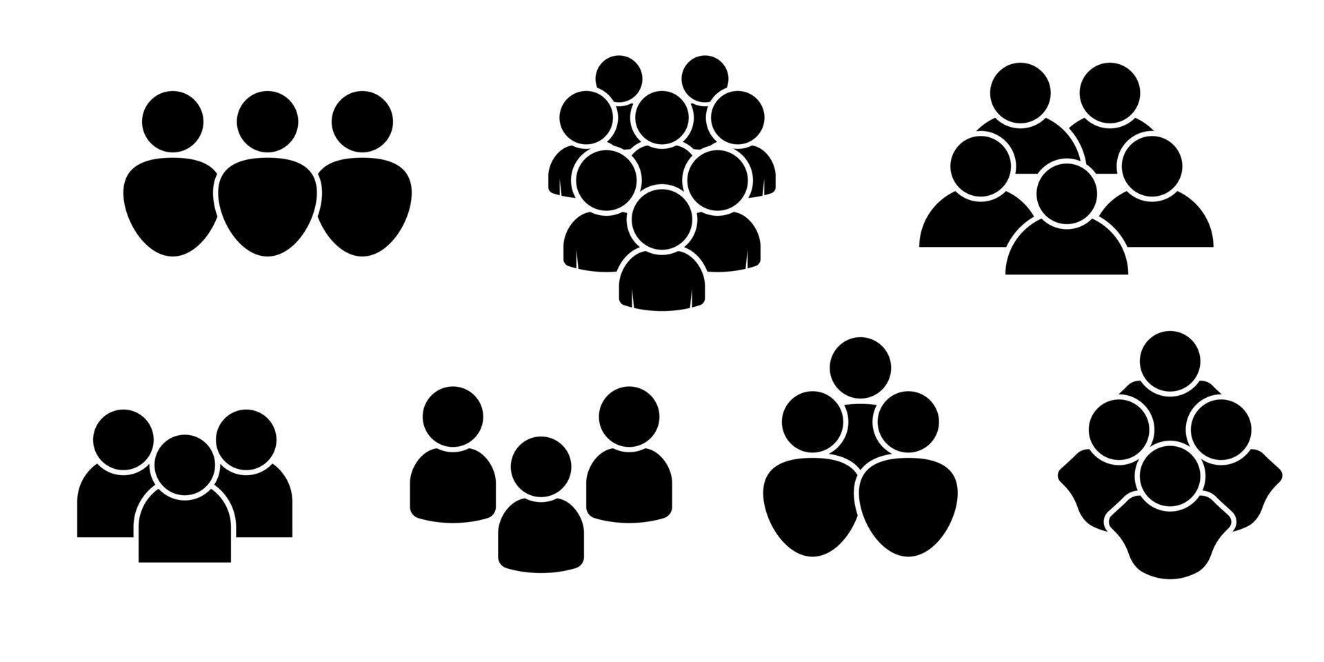 Set of people icon for web design needs, etc vector