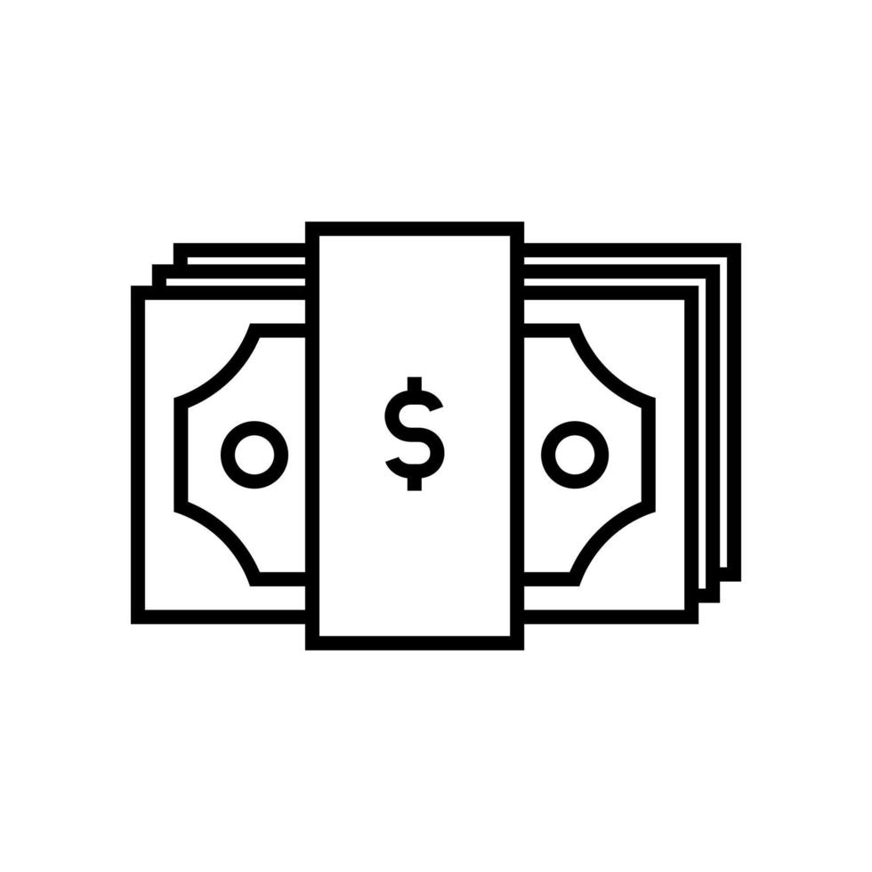 stack of money icon vector