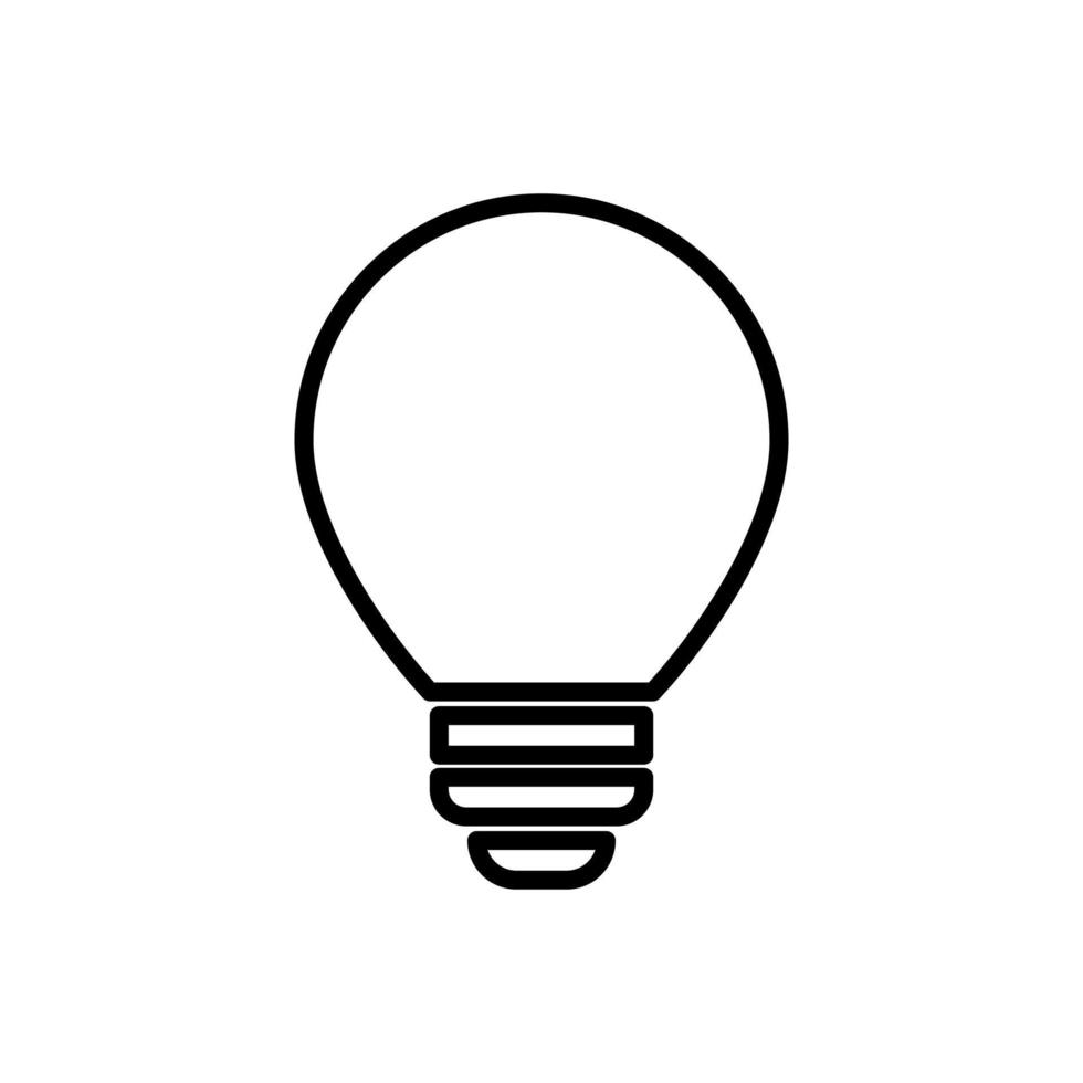 lamp, lightbulb icon vector