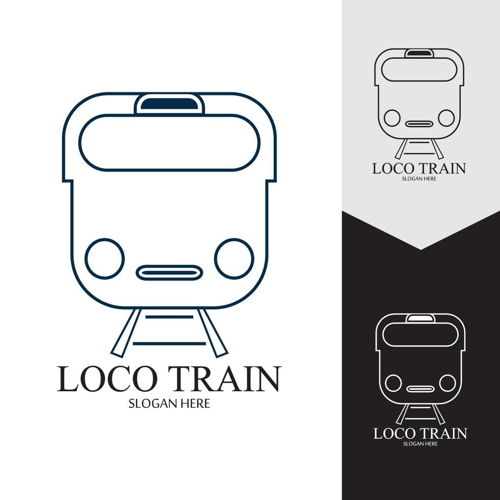 Train icon vector background