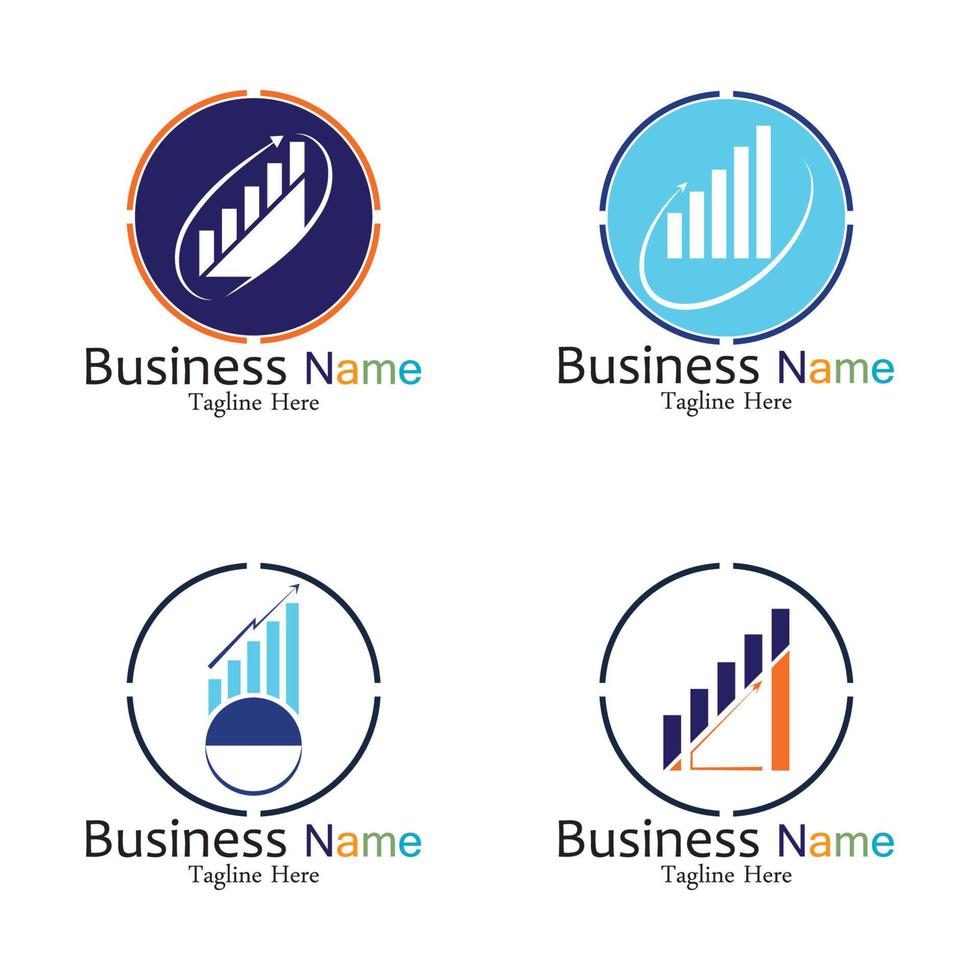 Business Marketing and finance vector logo concept template design