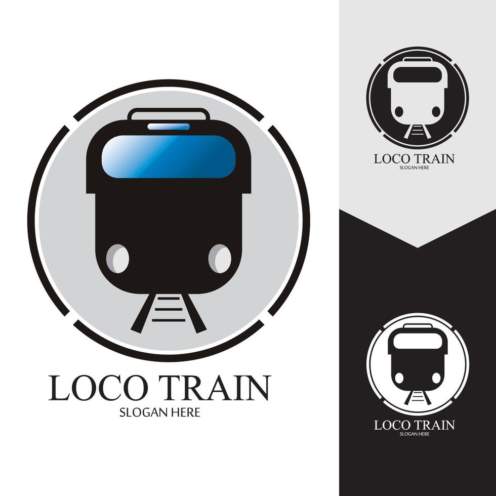 Train icon vector background