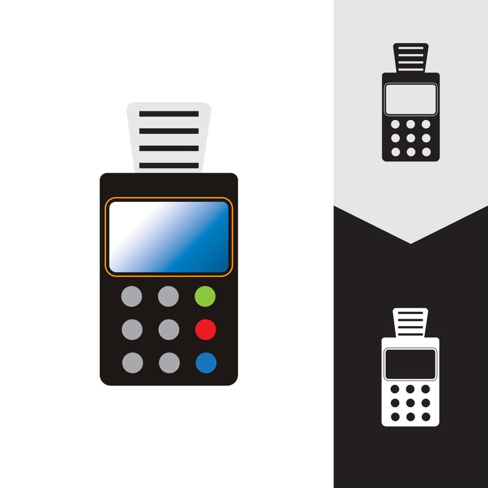 Credit card machine. ATM for money. Payment terminal illustration vector