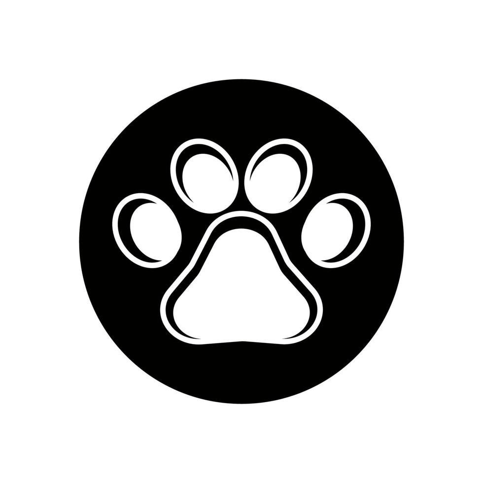 Paw Logo design vector illustration design template