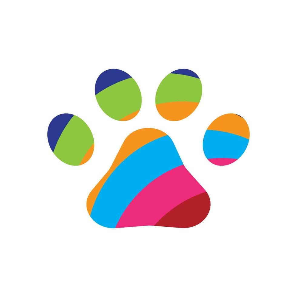 Paw Logo design vector illustration design template